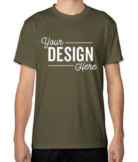 Bayside USA-Made Performance Shirt - Color: Military Green