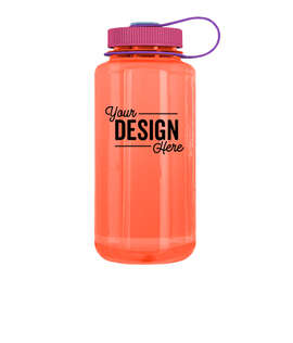 32 oz. Nalgene Tritan Wide Mouth Water Bottle - Color: Coral / Plum / Grape / N Blue