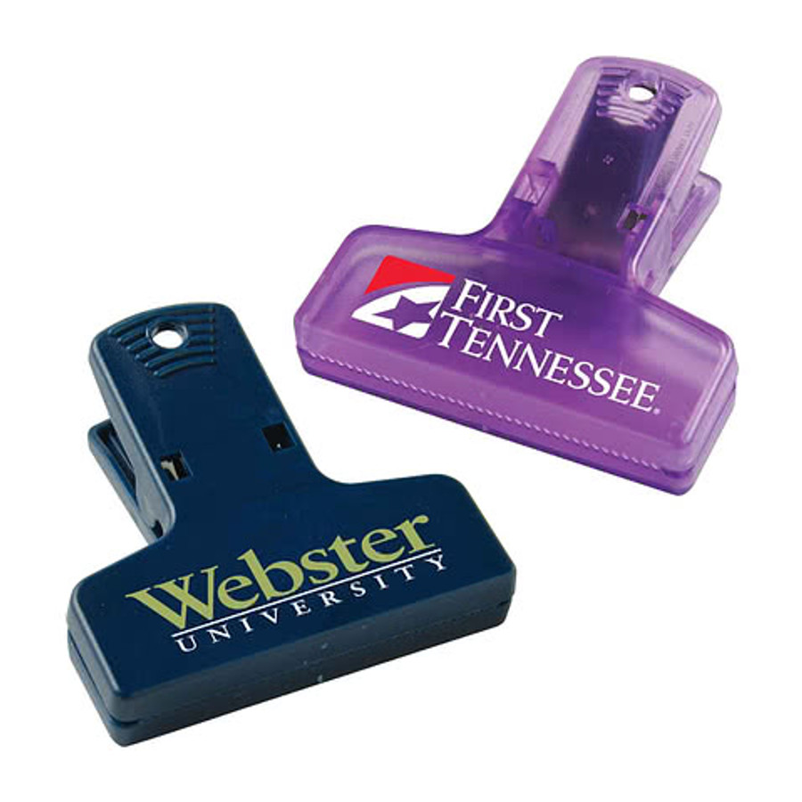 Keep-It 2.5” Chip Clip with Magnetic Backing in White