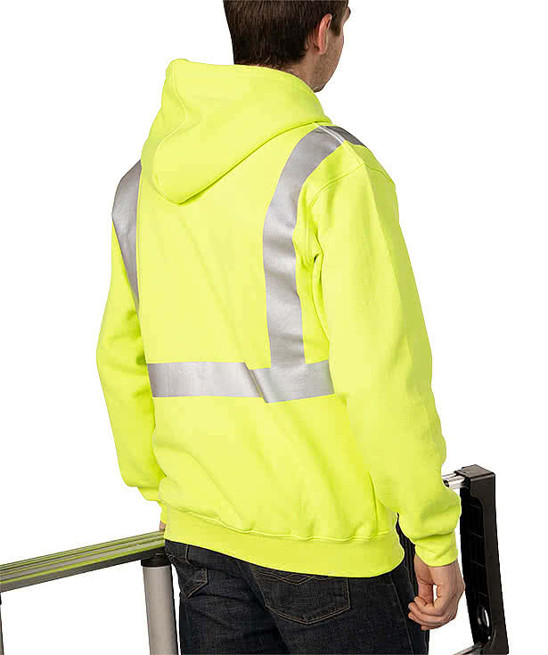 Bayside USA-Made Hi-Vis Zip Hoodie