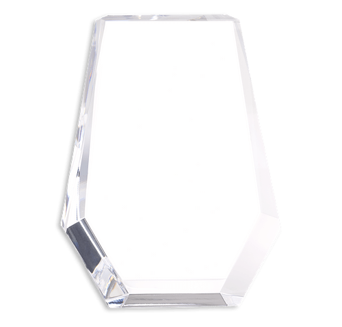 Laser Engraved Acrylic Shield Award in Clear