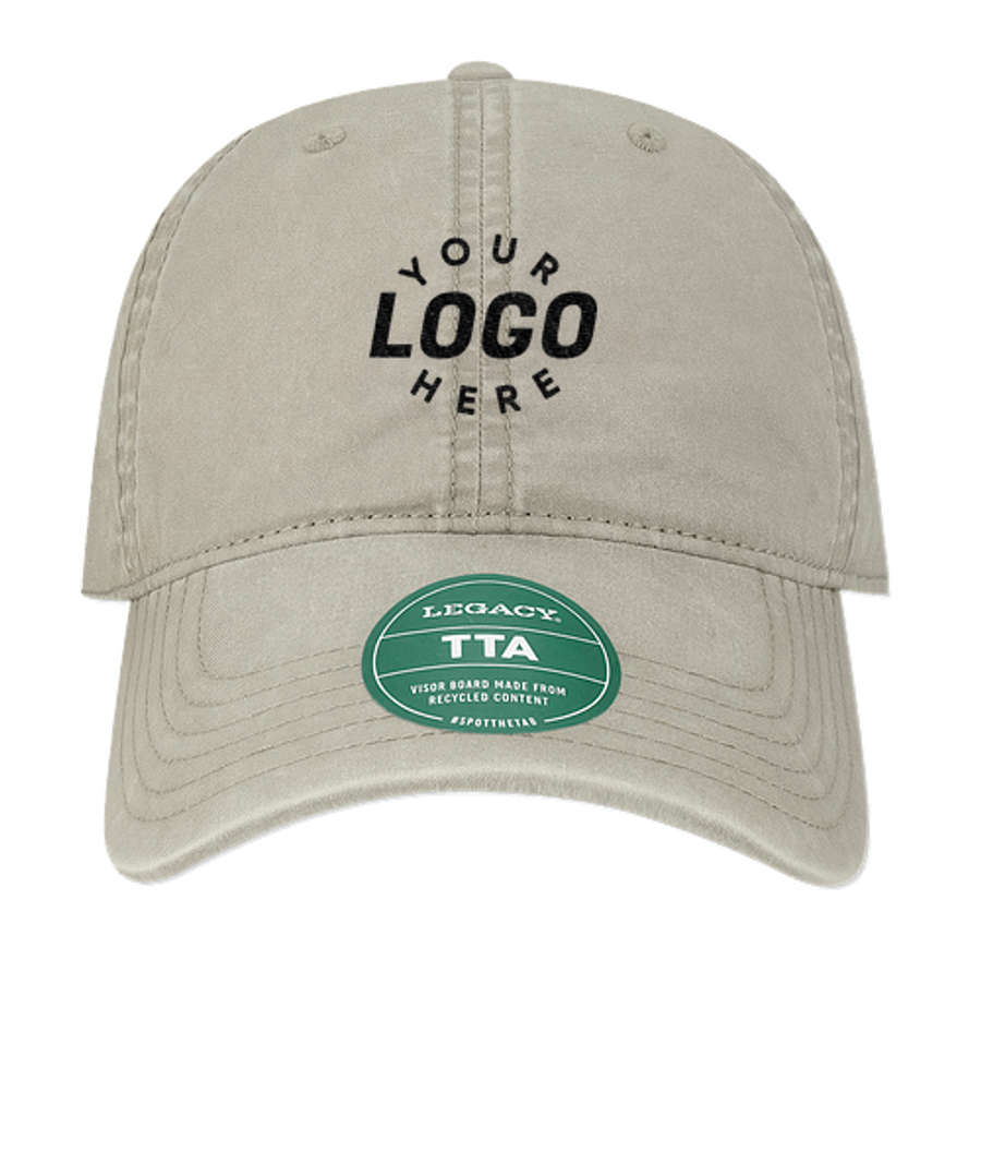 Legacy Terra Twill Six Panel Baseball Hat in Storm Grey