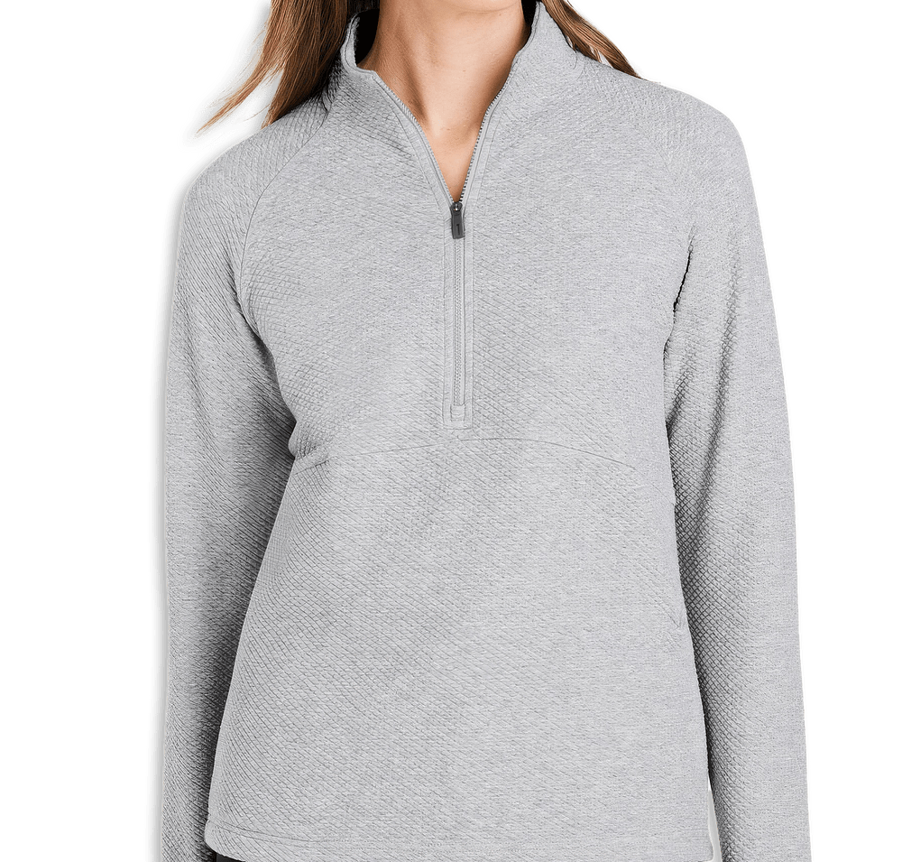 North End Women's Spirit Textured Quarter Zip Pullover-default