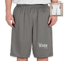 High Five Competition Reversible Basketball Shorts - Color: Graphite / White