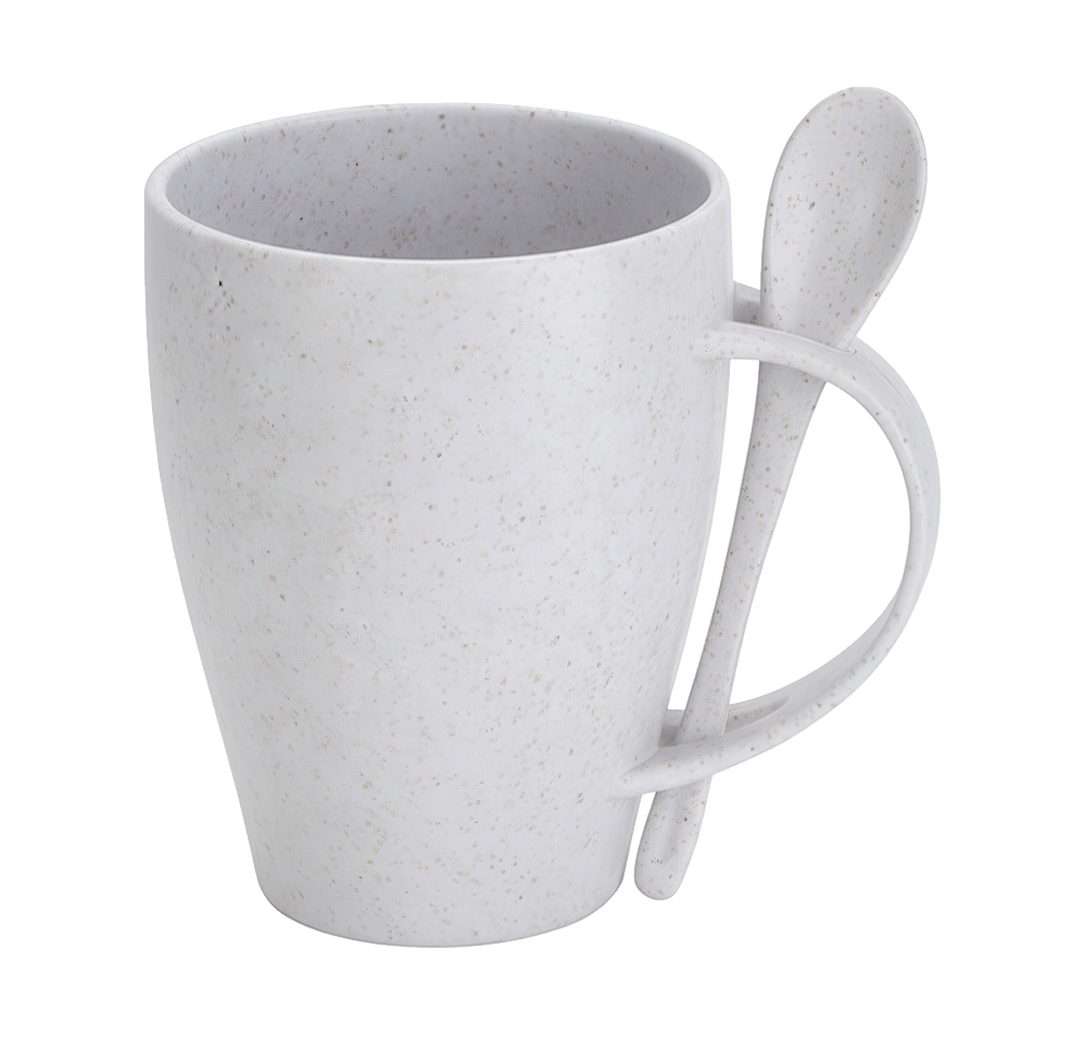 Sip 'N Stir 12 oz. Bamboo Mug with Spoon-default