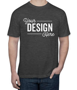 American Apparel USA-Made 50/50 T-shirt - Color: Heather Black