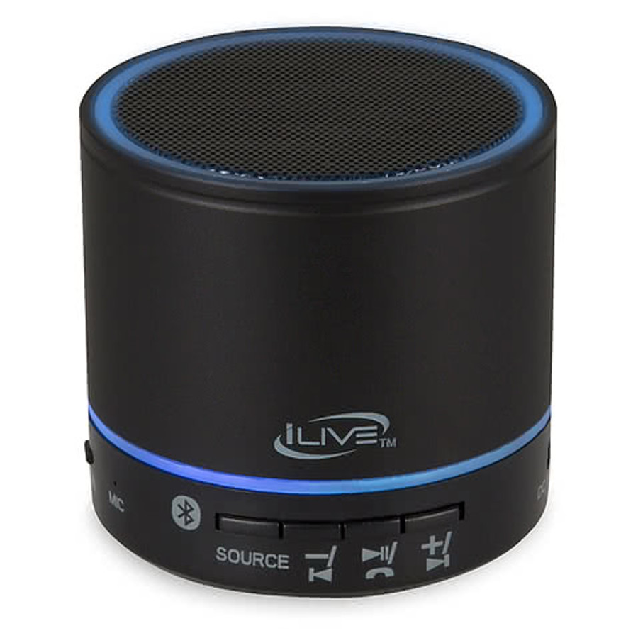 iLive Portable Wireless Bluetooth Speaker in Black