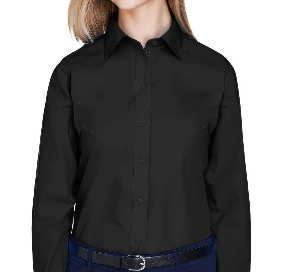 Devon & Jones Women's Crown Collection Broadcloth Woven Dress Shirt - Embroidery-default