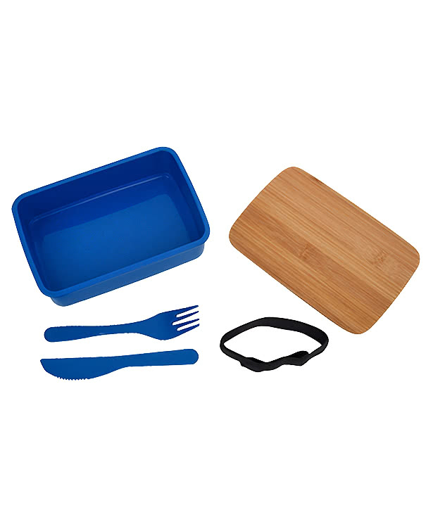 Laser Engraved Harvest Lunch Set with Bamboo Lid