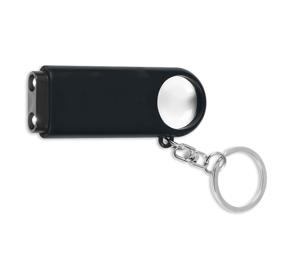 Magnifier and LED Light Keychain-default