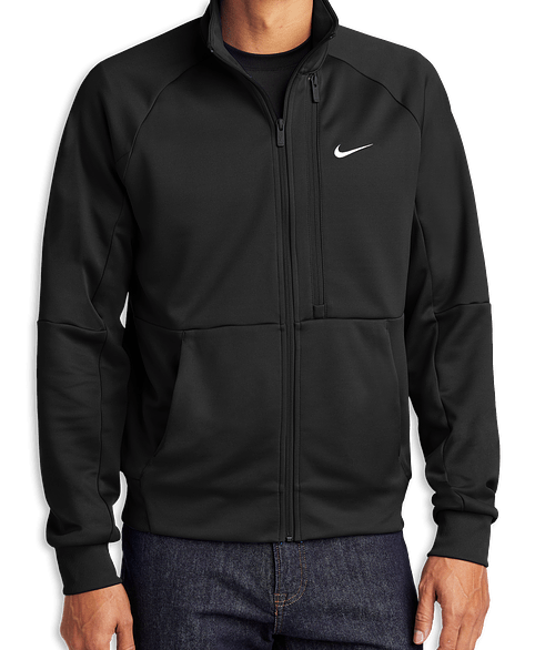 Nike Chest Swoosh Full Zip Jacket - Printed in Black