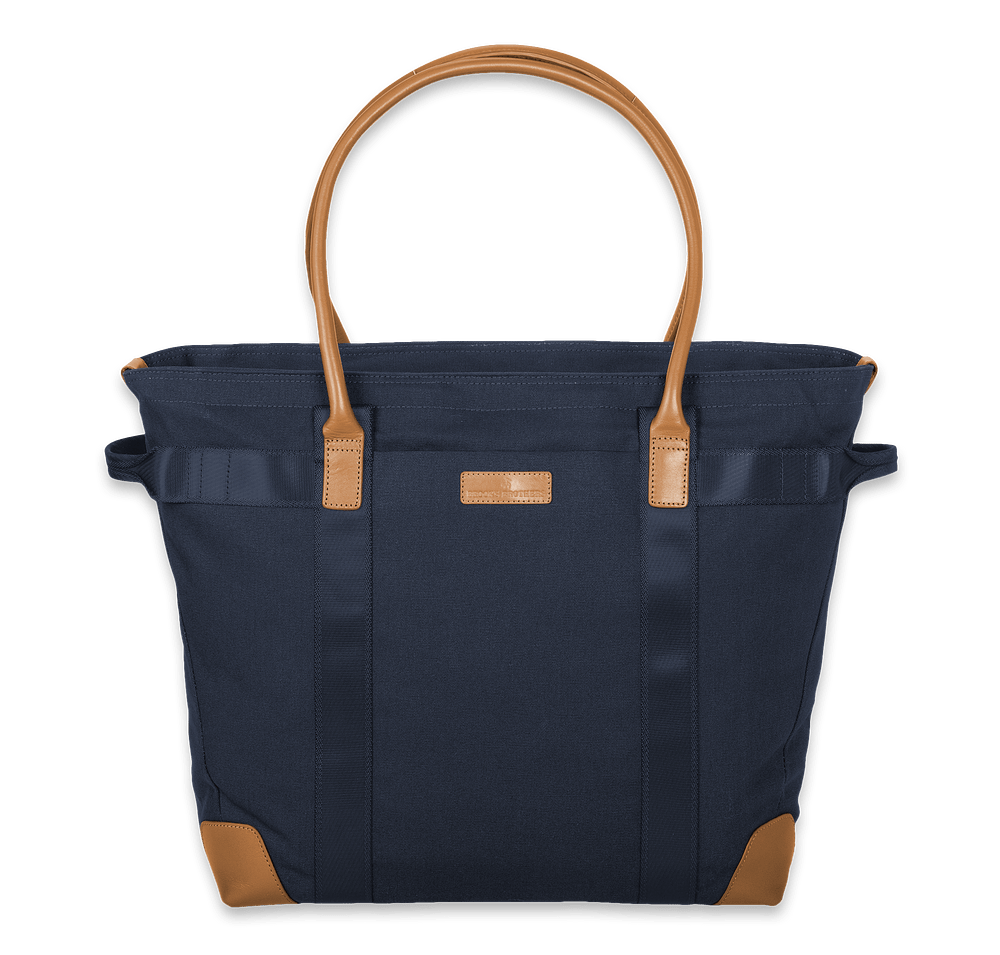 Brooks Brothers Wells Cotton Canvas Computer Tote Bag-default