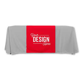 Full Color 7.5' Table Runner - Color: Red
