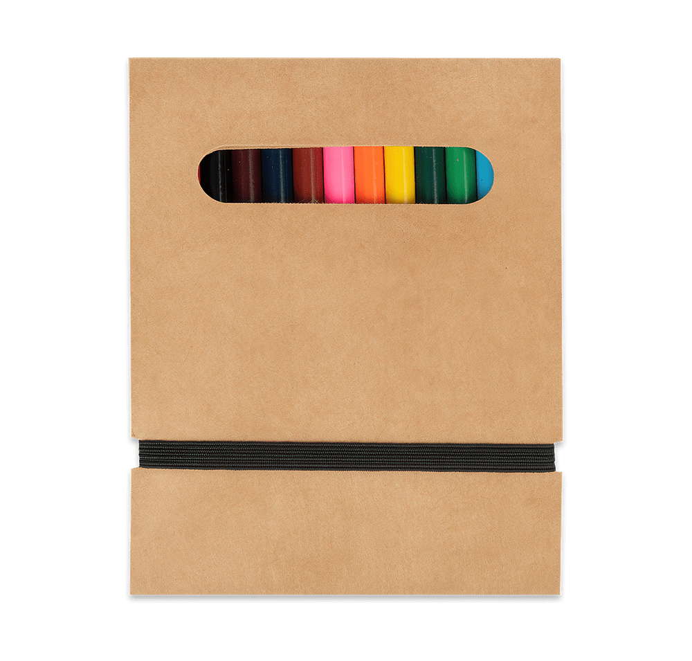 12-Piece Colored Pencil Set with Notepad-default