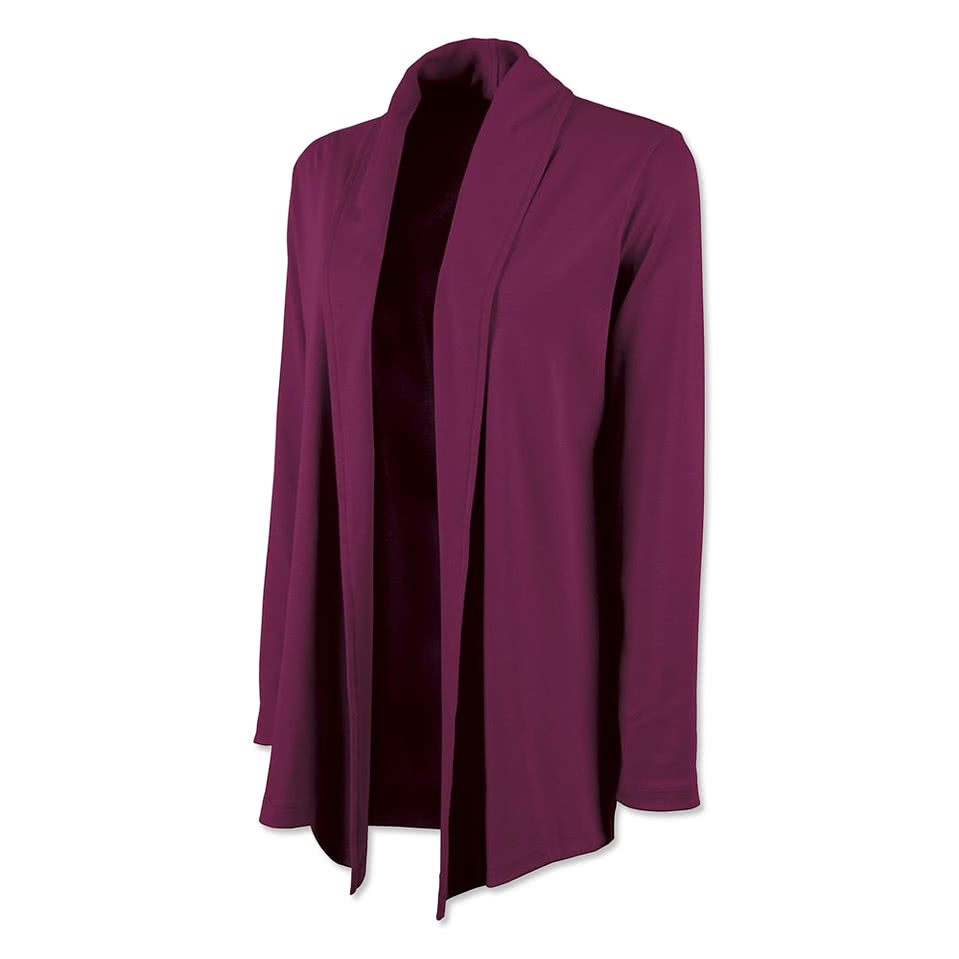 Charles River Women's Supima Cotton Open Cardigan