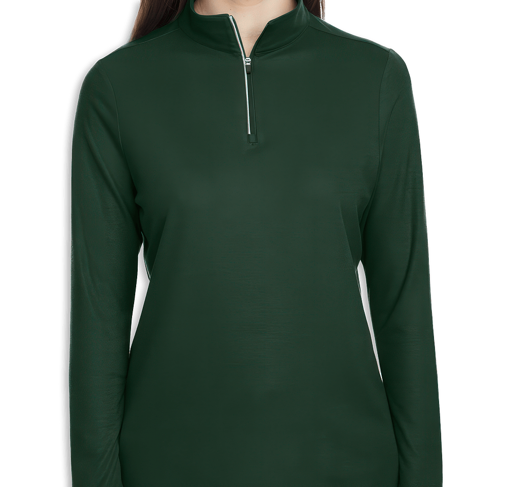 Core 365 Women's Fusion ChromaSoft Pique Quarter Zip Sweatshirt - Printed-default