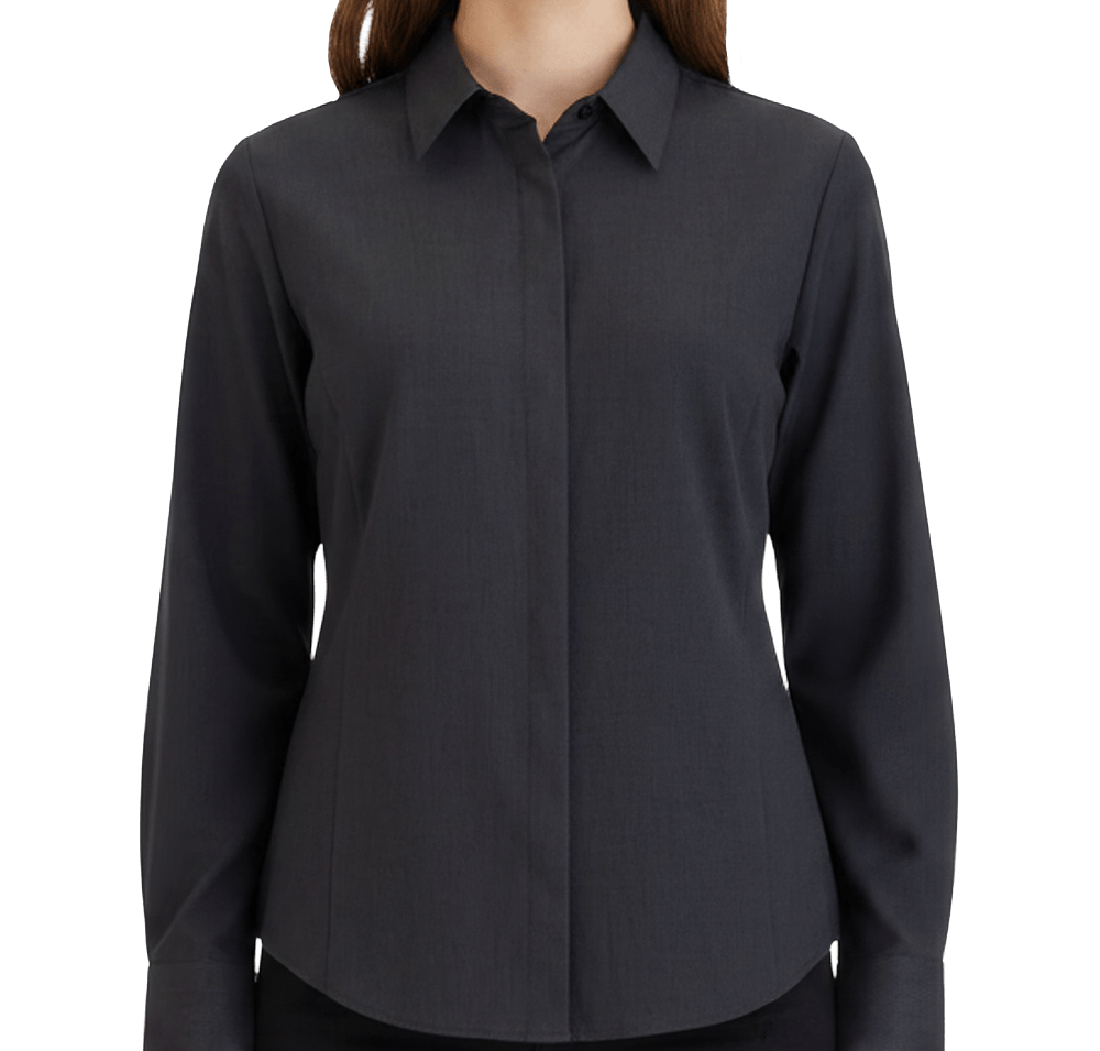 Edwards Women's FlexBatiste Café Recycled Long Sleeve Dress Shirt-default