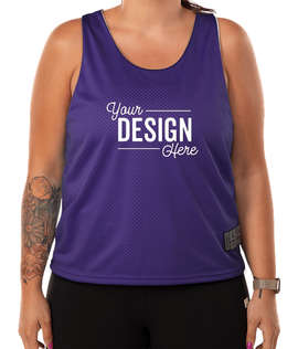 Augusta Women's Mesh Reversible Pinnie - Color: Purple / White
