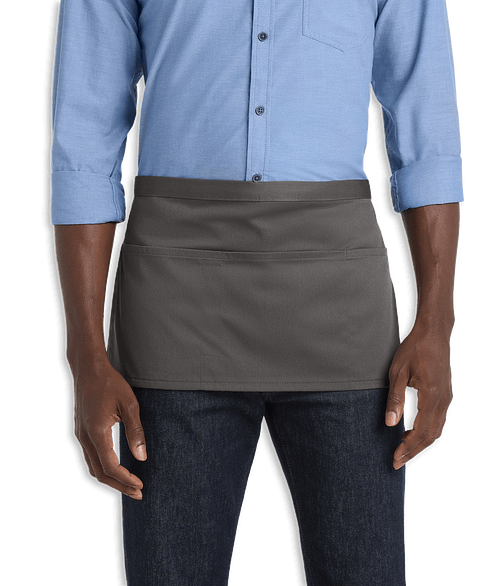 Port Authority Three Pocket Waist Apron in Charcoal