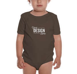 Royal Apparel USA-Made Organic Baby Bodysuit - Color: Bark