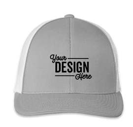 Pacific Headwear Snapback Trucker Hat - Color: Silver / White