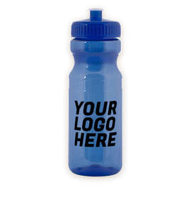 24 oz. Translucent Bike Water Bottle - Color: Translucent Blue