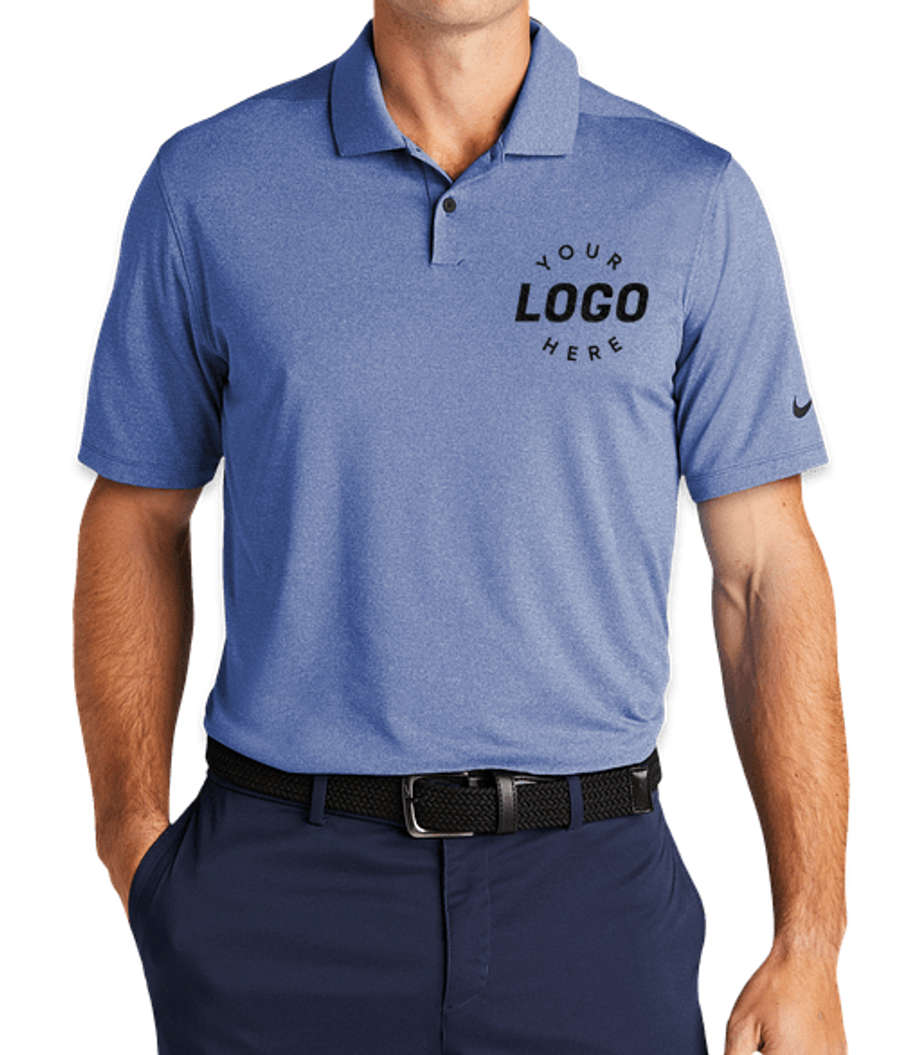 Nike Dri-FIT Vapor Performance Polo - Embroidered in Game Royal Heather