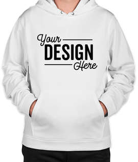 Sport-Tek Performance Pullover Hoodie - Color: White