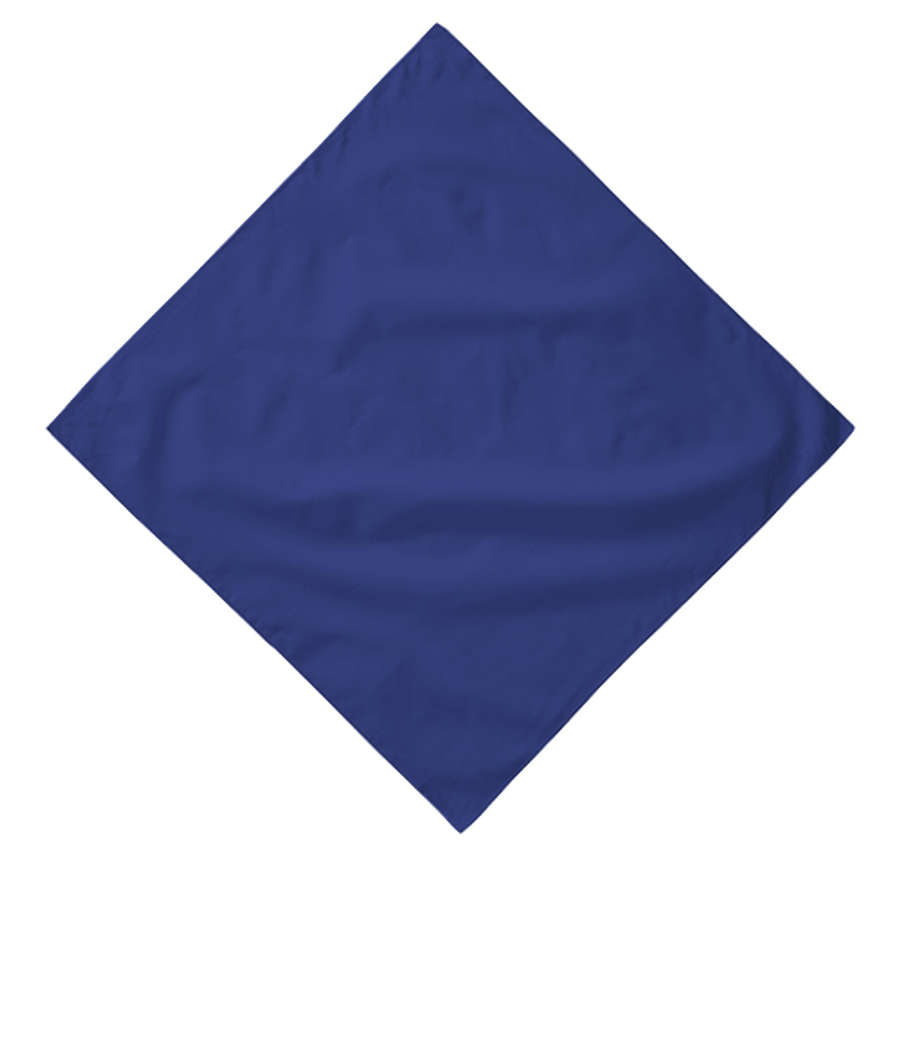 Augusta 100% Cotton Solid Bandana (Corner Design) in Royal