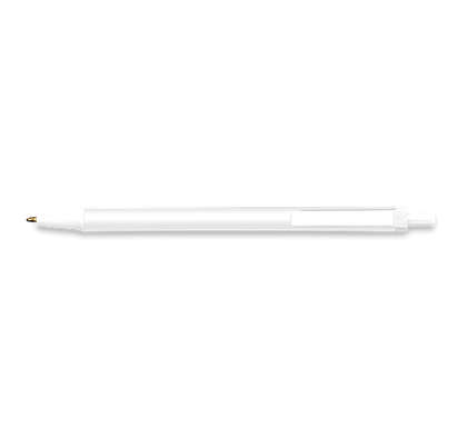 BIC Antimicrobial Clic Stic Pen (black ink) - White / White