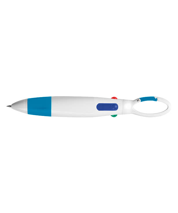 Quatro 4-Color Carabiner Pen (color ink)