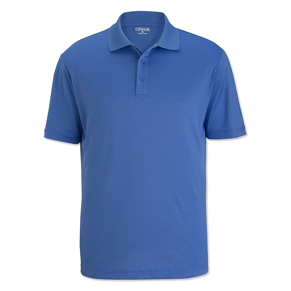 Edwards Mini-Pique Snag Proof Performance Polo - Embroidered