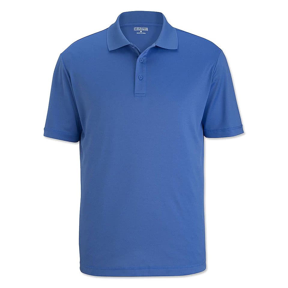 Edwards Mini-Pique Snag Proof Performance Polo - Printed