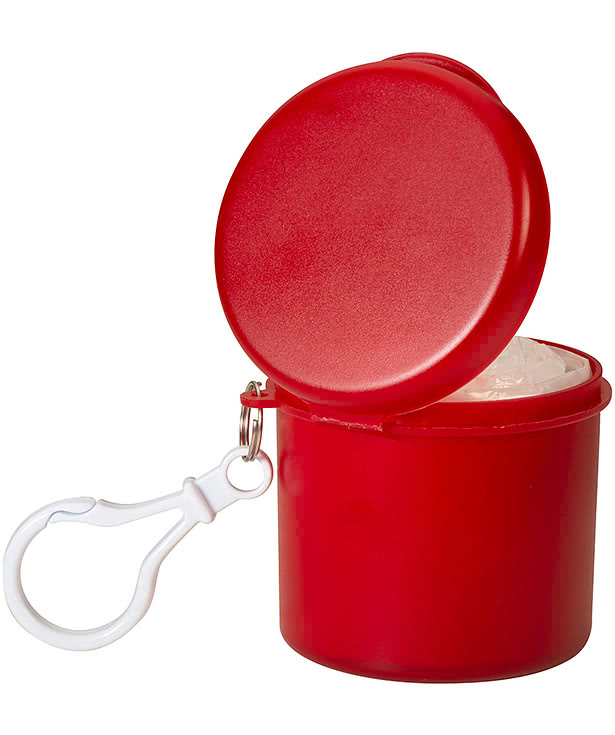 Poncho In Carabiner Case