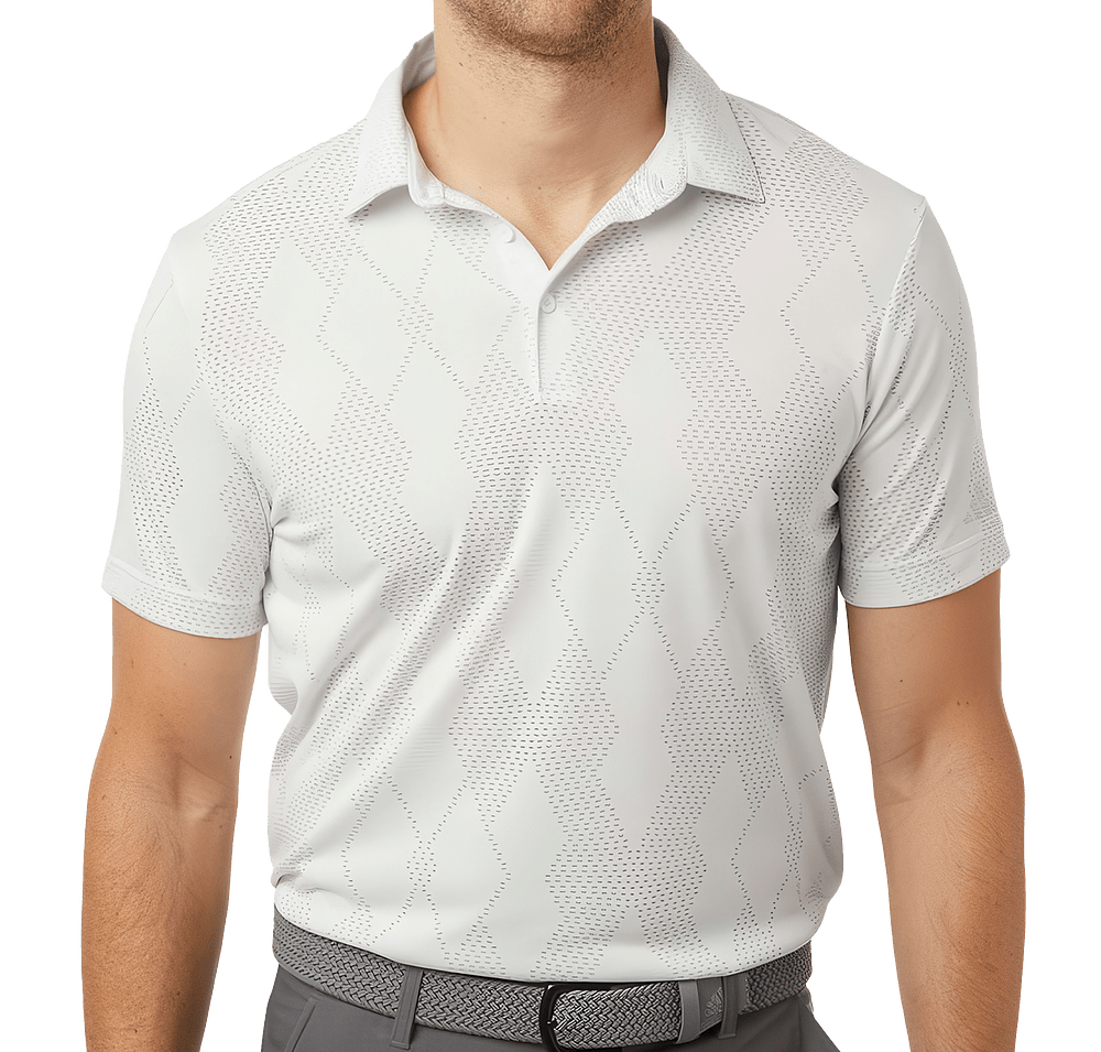 Adidas Ultimate365 Recycled Diamond Jacquard Textured Performance Polo-default