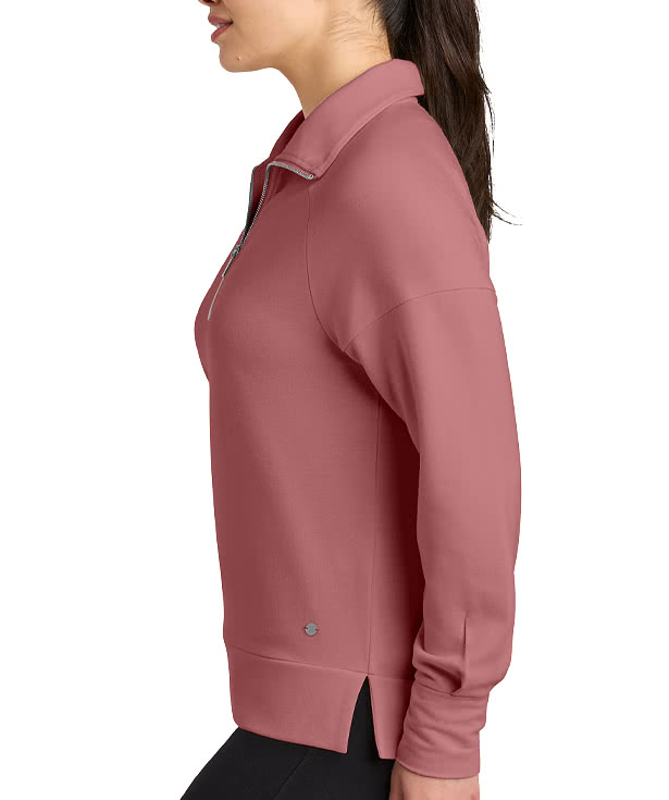 OGIO Women's Luuma Half Zip Sweatshirt - Embroidered