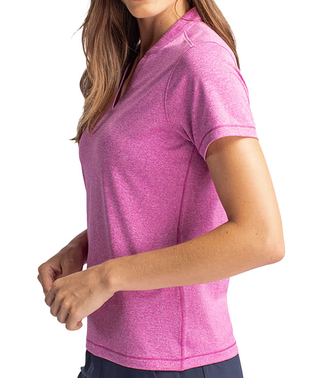 Cutter & Buck Women's Forge Eco Heathered UPF 50+ Performance Polo