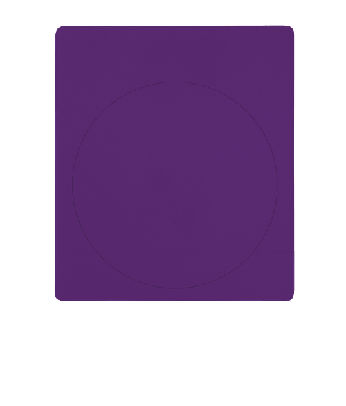 Full Color 3 in. No Residue Round Tech Decal in Team Purple