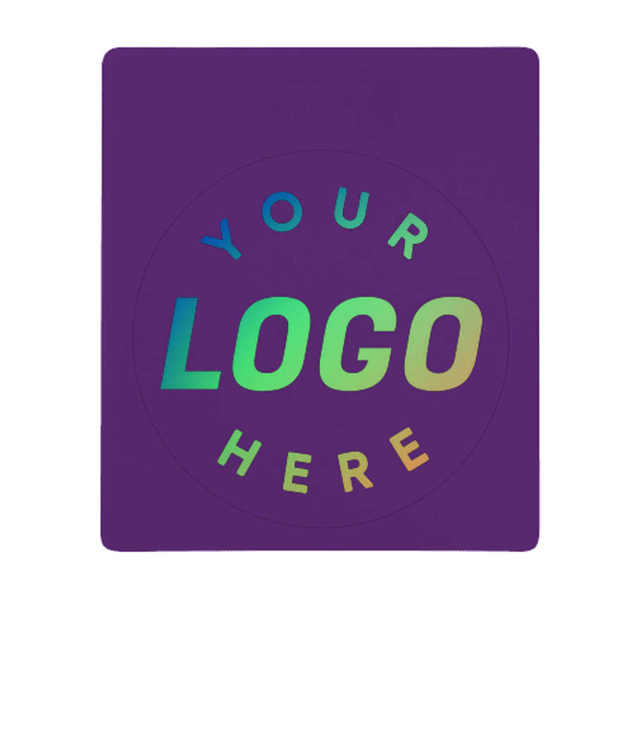 Full Color 3 in. No Residue Round Tech Decal in Team Purple