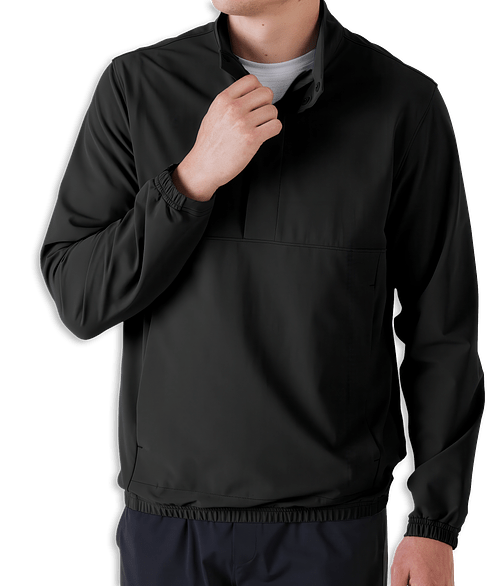 Storm Creek Outdoer Recycled Snap Pullover in Black