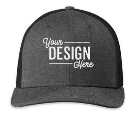 New Era Snapback Low Profile Trucker Hat - Color: Heather Graphite / Black