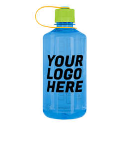 Nalgene 32 oz. Sustain Tritan Narrow Mouth Water Bottle - Color: Slate Blue / Tahitian Palm / Sunflower / Seaside