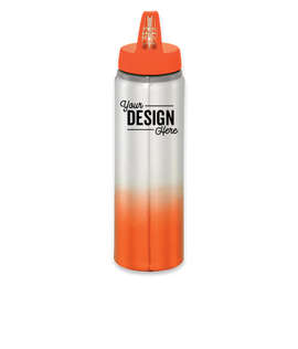 25 oz. Gradient Aluminum Water Bottle - Color: Orange