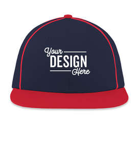 Pacific Headwear Momentum Snapback Baseball Hat - Color: Navy / Red