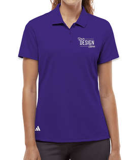 Adidas Women's Sport Recycled Performance Polo - Color: Collegiate Purple