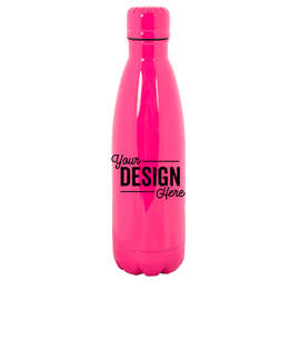 17 oz. Copper Vacuum Insulated Water Bottle - Color: Neon Pink