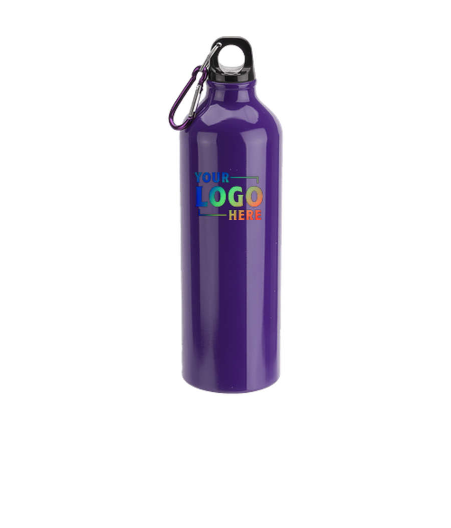 Full Color 25 oz. Atrium Aluminum Water Bottle in Purple