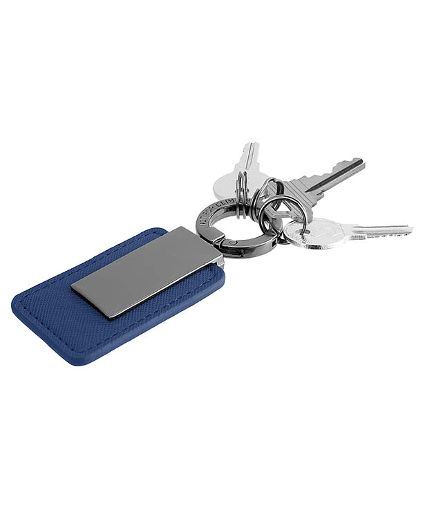 Laser Engraved Leatherette Carabiner Keychain