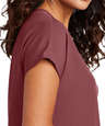 Mercer+Mettle Women's Stretch Crepe Crewneck Blouse