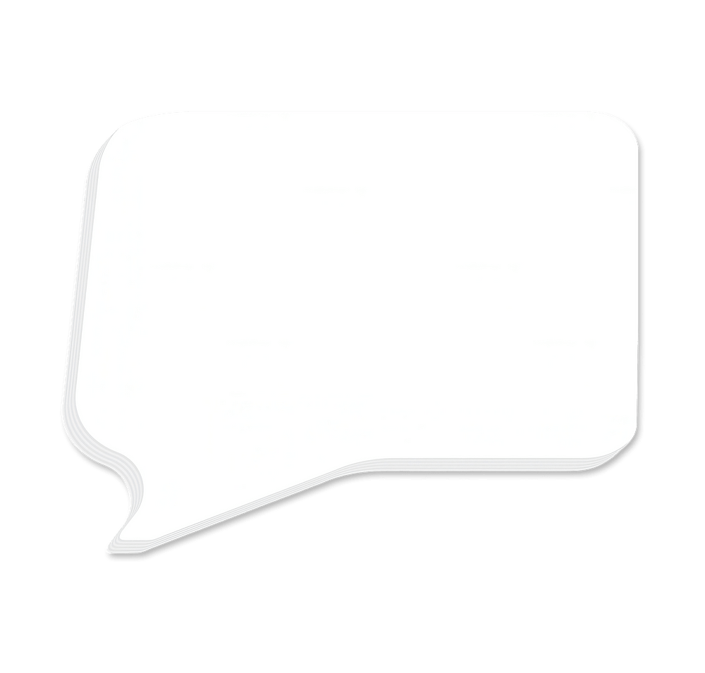 Full Color Thought Bubble Sticky Note - 4" x 3" - 25 sheets/pad (Case of 500)-default